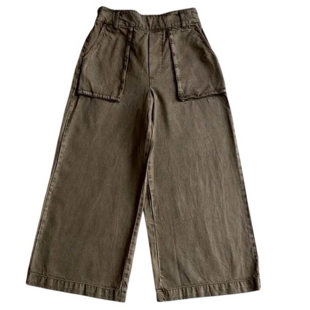 Young Fabulous & Broke Pants Green Wide Leg Sadie Pull On High Waist.